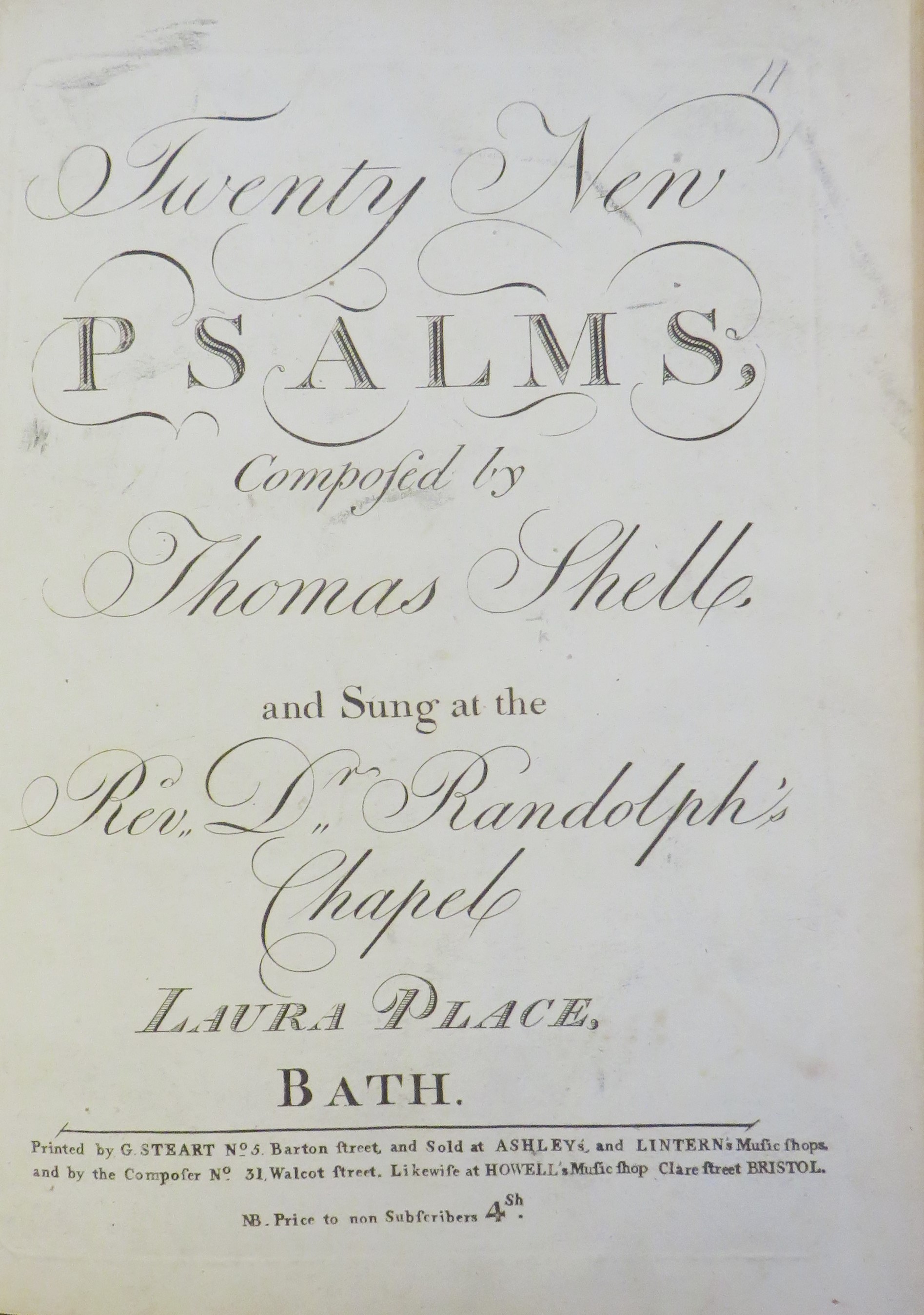 Psalms by Thomas Shell